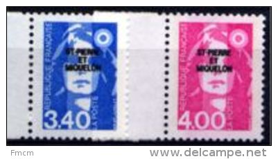 YT 556 557 Marianne Du Bicentenaire - Unused Stamps