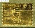 STAFFA £6 GOLD FOIL UN SERIES POPE PAUL VI VISIT TO UN - Emissions Locales