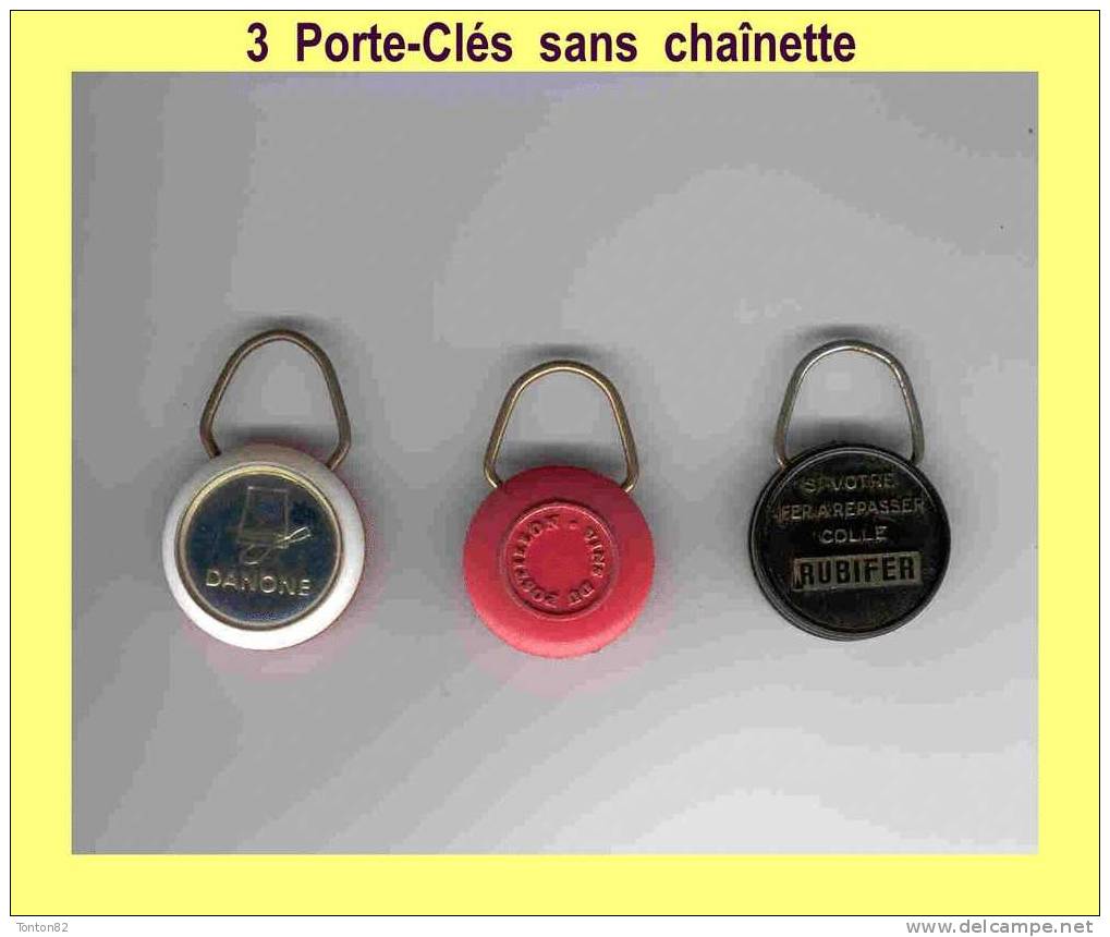 Porte - Clés - 3 Porte-Clés Sans Chainette - Porte-clefs