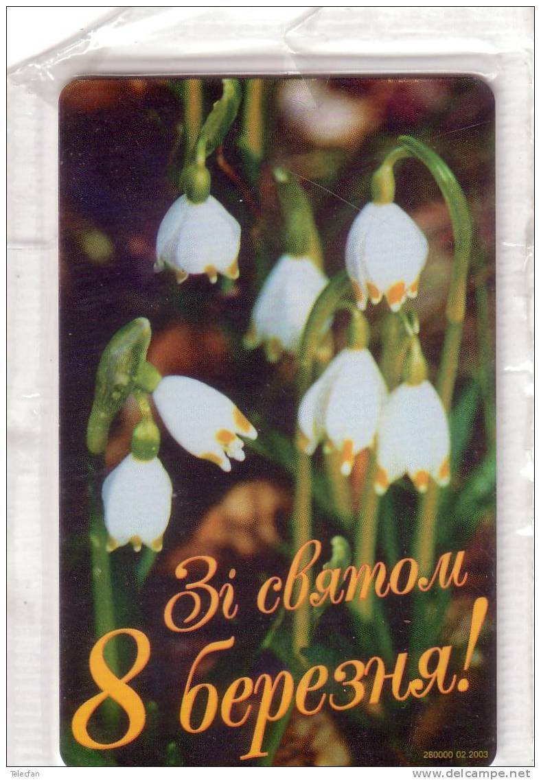 UKRAINE 2003 FLEURS FLOWERS MINT IN BLISTER NEUVE NSB 90U RARE A SAISIR - Ukraine
