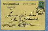 137 Op Postkaart Met Stempel BELGIQUE / BELGIE 3 (Marcinelle) Op 11/04/19  (noodstempel) - 1915-1920 Albert I