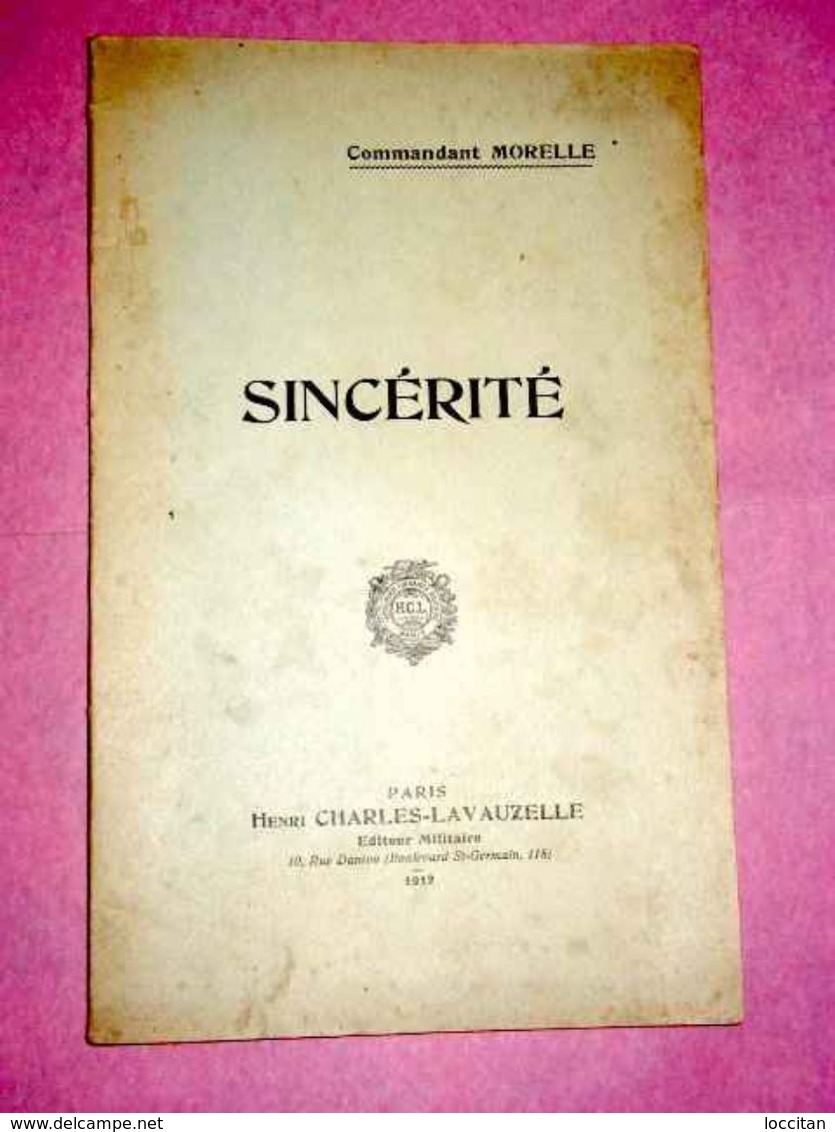 Sincérité  1912 - Autres & Non Classés