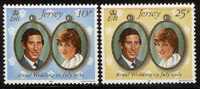 JERSEY 1981 Serie MNH Royal Wedding 262-3 # 4252 - Jersey