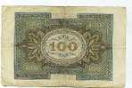 Billet D´allemagne 100 Mark 1920 - 100 Mark