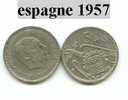 Piece D´espagne 5 Ptas 1957 - Andere & Zonder Classificatie