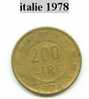 Piece D´italie 200 Lires 1978 - Other & Unclassified