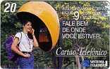 BRESIL Cabine ANCIENNE CARTE 20U SUPERBE - Brazil