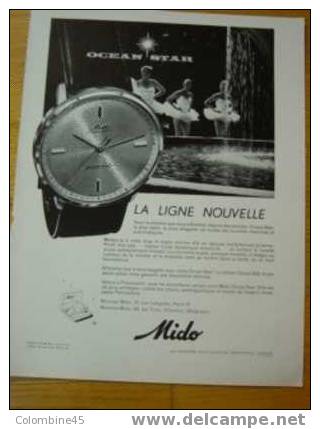 Pub Montres MIDO Ocean Star  De 1959 - Other & Unclassified