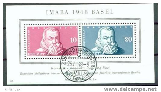 SWITZERLAND - IMABA1948 - SHEETLET VFU! - Blocks & Sheetlets & Panes