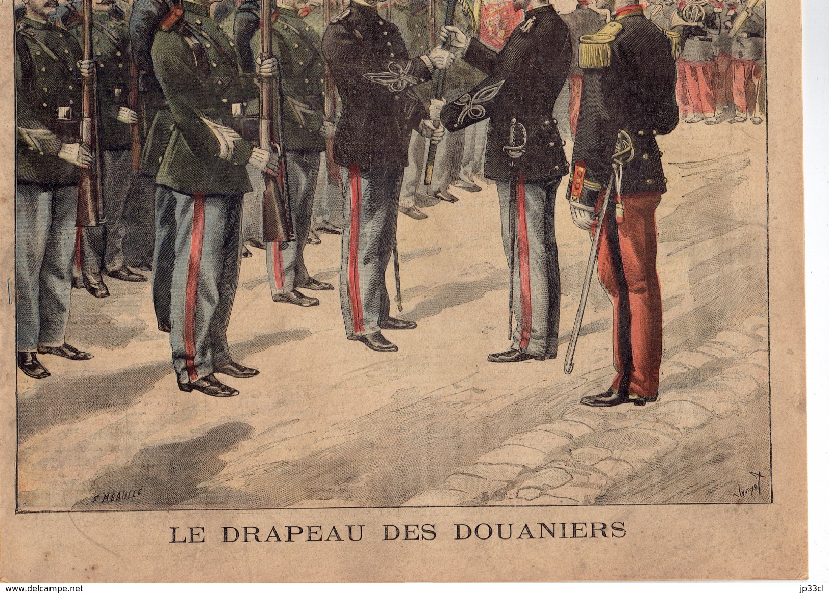 LE PETIT JOURNAL N° 351 - 8 Août 1897 Chiens De Guerre  Cycliste Drapeau Des Douaniers Soliman - 1850 - 1899