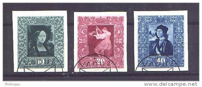 LIECHTENSTEIN STAMPS FROM SHEETLET 1949 VERY FINE USED! - Gebruikt