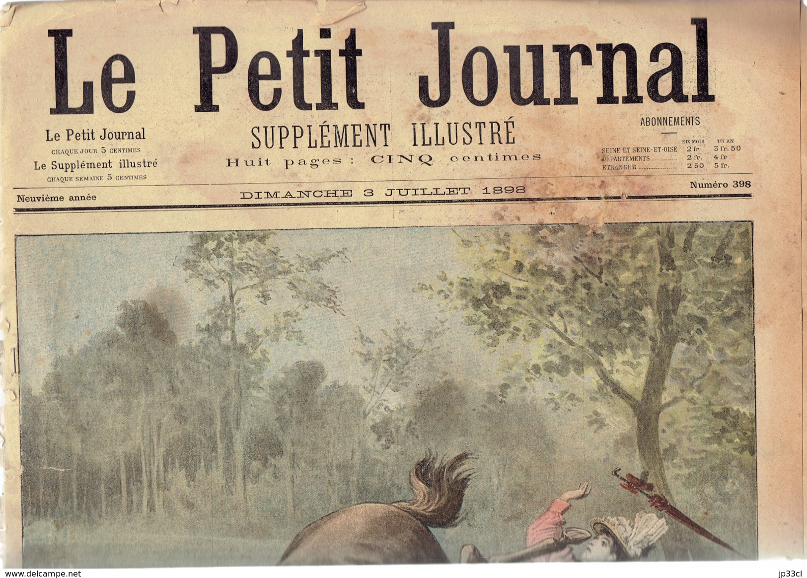 LE PETIT JOURNAL N° 398 - 3 Juillet 1898 Ruade Guerre Hispano-américaine Débarquement Guantanamo - 1850 - 1899