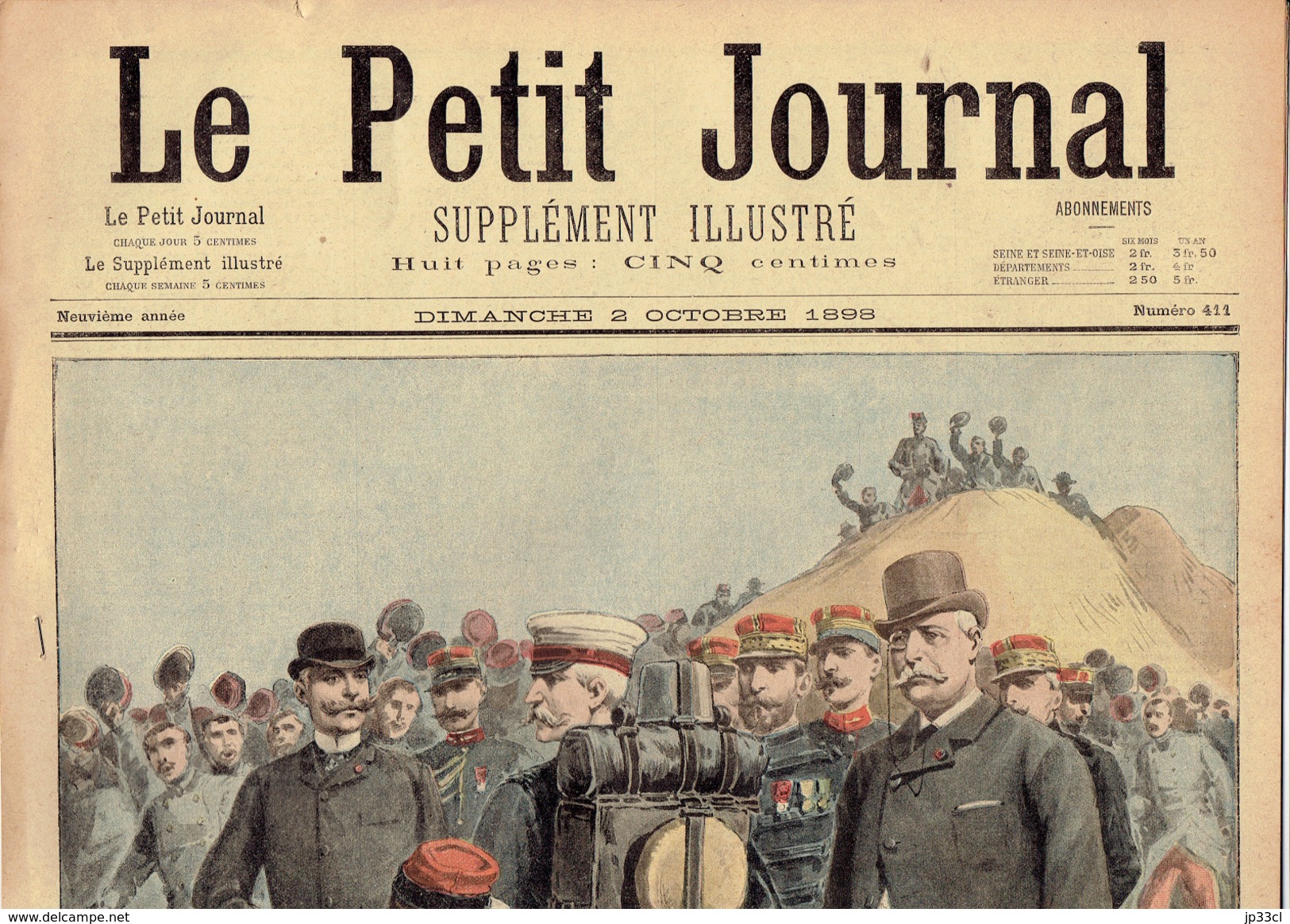 LE PETIT JOURNAL N° 411 - 2 Octobre 1898 Duc Du Connaught  Godin Assassinat S&oelig;ur Boinet Libourne - 1850 - 1899