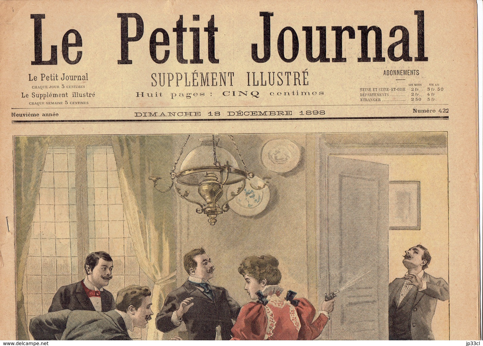 LE PETIT JOURNAL N° 422 - 18 Décembre 1898 Prince Georges De Grèce Hongrois Carcassonne - 1850 - 1899