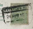 137 Op Postkaart Met Spoorwegstempel BASECLES N° 1 Op 24/avr/19 (noodstempel) - 1915-1920 Albert I