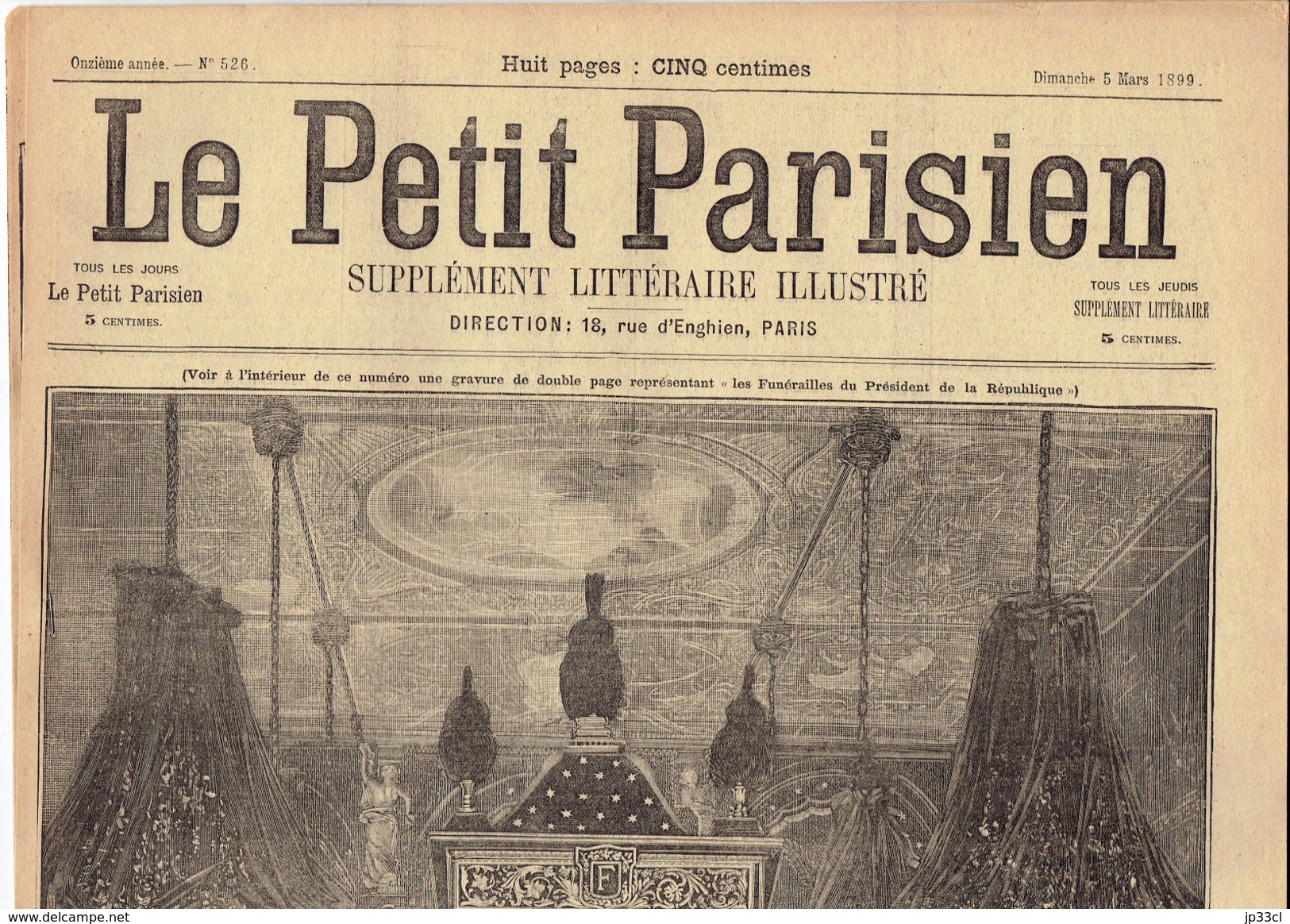 LE PETIT PARISIEN N° 526 (5/3/1899) Funérailles De Félix Faure Nicolas II Empereur De Russie - 1850 - 1899
