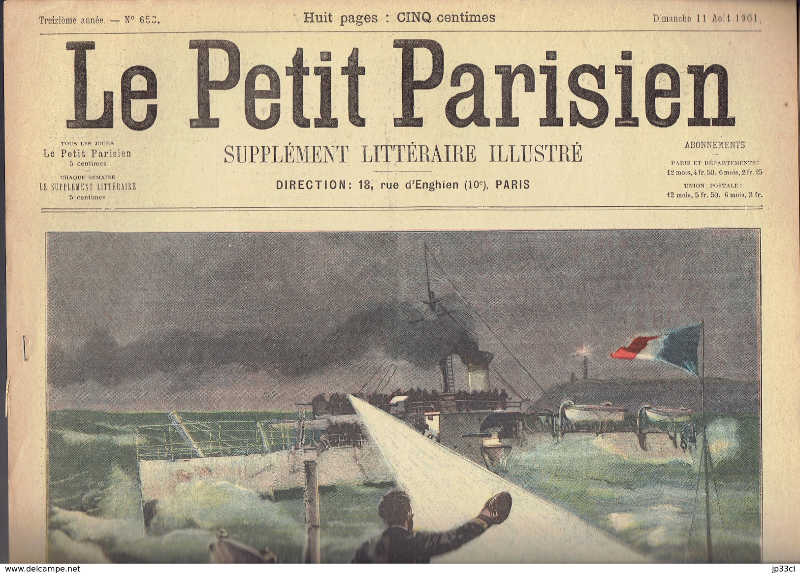 LE PETIT PARISIEN N° 653 Du 11 Août 1901 Sous-marin Morse Chine Architectes - Le Petit Parisien