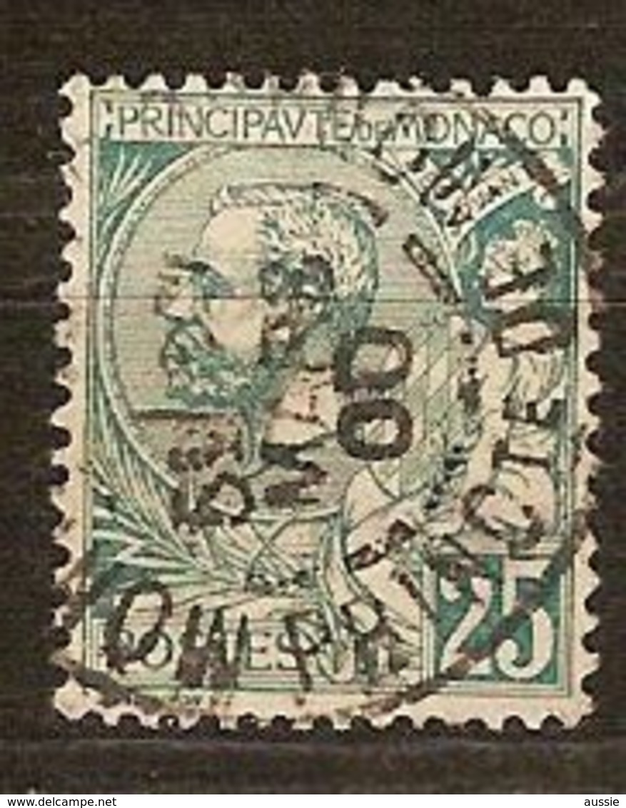 Monaco 1891-1894 Yvertnr. 16 (°) Used Obiltéré  Cote 40 Euro - Usati