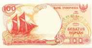 (!) Indonesia-100 Rupiah-1992 Years -sailing Ship , Galleon - Indonesia