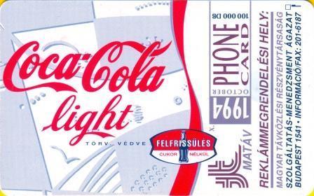 Hungary - S1994-04 - Coca Cola Light - Ungheria