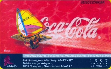 Hungary - S1997-08 - Coca Cola Beach House - Surf - First Issue - Hongarije