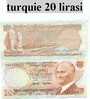 Billet De Turquie 20 Lirasi - Türkei