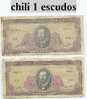 Billet De Chili 1 Escudos - Chili