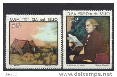 CUBA Poste 1272 & 1273 ** Tableau (CV 7 €) Le Facteur De CAZIN Et Portrait De G. RONNEY - Nuevos