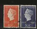 NEDERLAND 1948 Jubileum Serie 504-505 Used # 1156 - Used Stamps