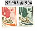 Timbre De Monaco N° 903 A 904 - Other & Unclassified