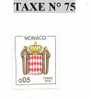 Timbre De Monaco N° 75 - Impuesto
