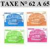 Timbre De Monaco Taxe N° 62 A 65 - Postage Due