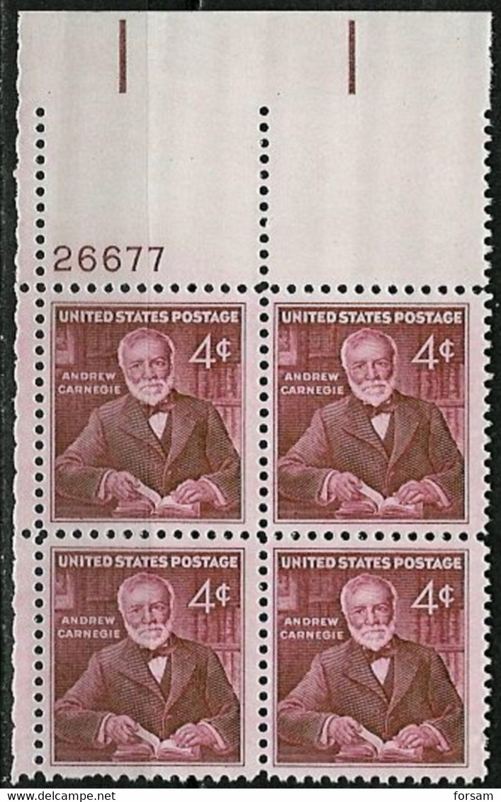 USA..1960..Michel # 801...BLOCK 4 STAMPS...MNH. - Nuevos