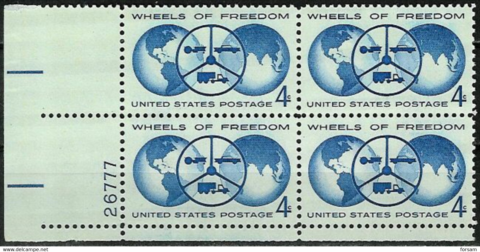 USA..1960..Michel #792...BLOCK 4 STAMPS..MNH. - Unused Stamps