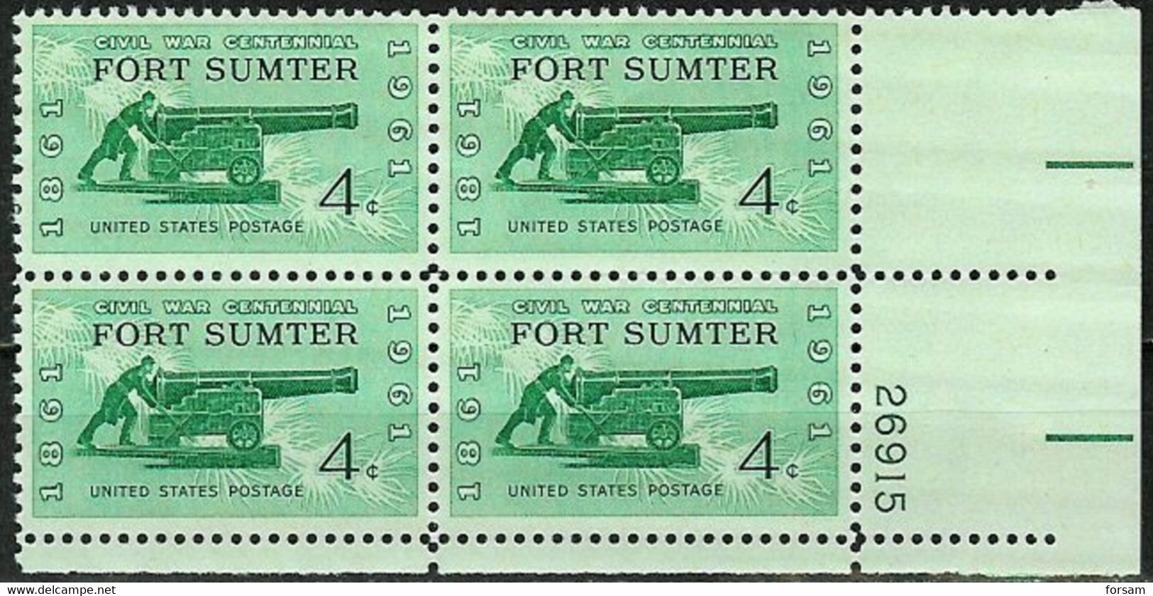 USA..1961..Michel # 808...BLOCK 4 STAMPS...MNH. - Unused Stamps