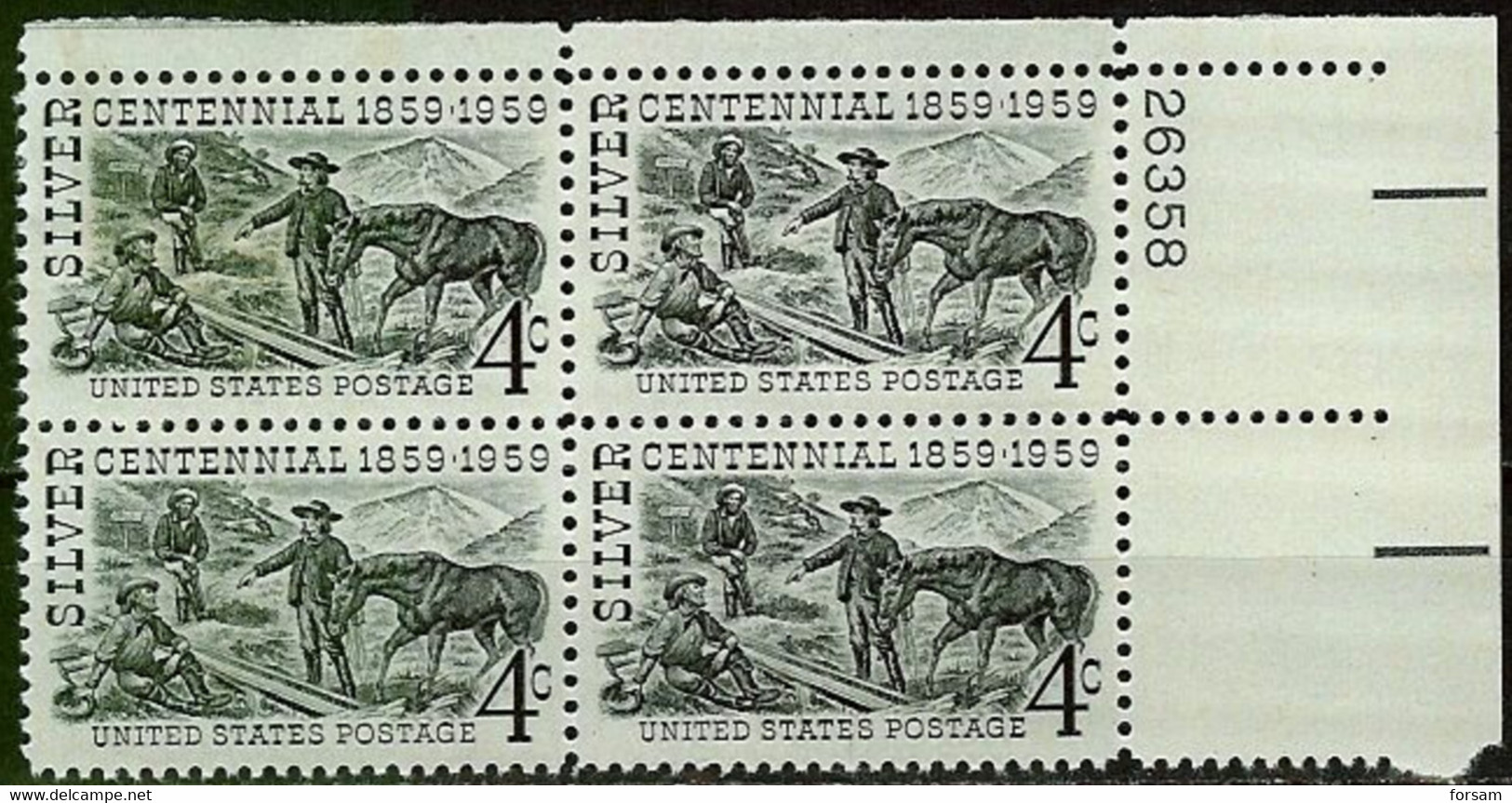 USA..1959..Michel # 753..BLOCK 4 STAMPS...MNH. - Neufs