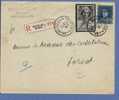 320 + 415 Op Aangetekende Brief BRUSSEL Op 13/3/1936 - 1931-1934 Mütze (Képi)