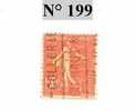 FRANCE Semeuse 50 C Rouge N° 199 - 1903-60 Sower - Ligned