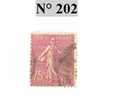 FRANCE Semeuse 75 C Lilas Rose N° 202 - 1903-60 Sower - Ligned