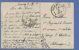 Postkaart Verzonden Van SERAING Naar Camp D´Elsenborn, Stempel PMB 10 - Marcas De La Armada