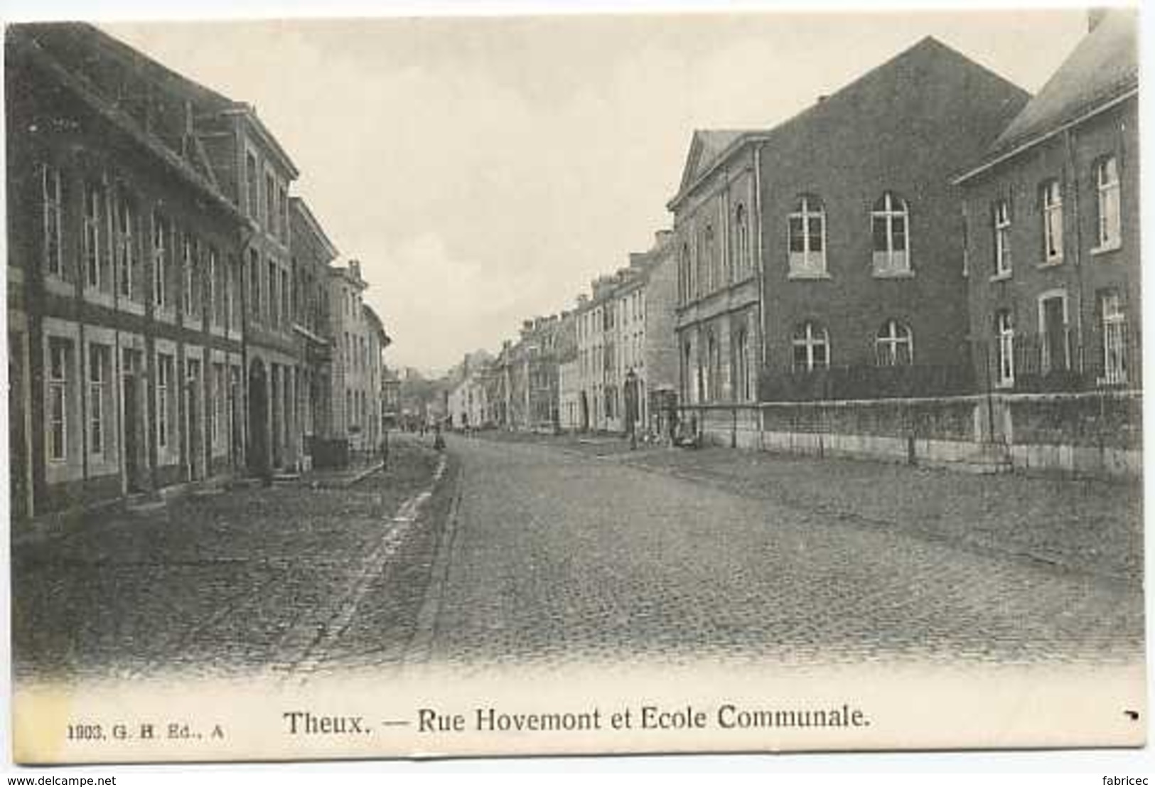 Theux - Rue Hovemont Et Ecole Communale - Theux