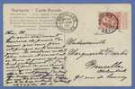 74 Op Postkaart Met Firma-perforatie (Perfin / Perfore) " OG A" - 1863-09