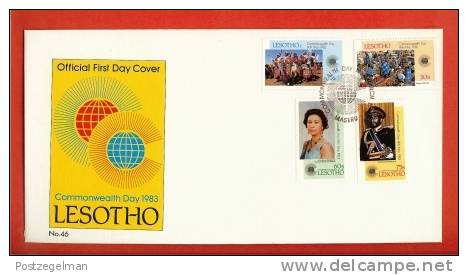 LESOTHO 1983 FDC Commonwealth   415-418 # 948 - Lesotho (1966-...)