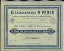 ETABLISSEMENTS B. FEUSE - Altri & Non Classificati