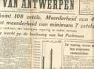 Gazet Van Antwerpen 6/6/1950 - Altri & Non Classificati