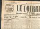 Le Courrier 2/6/1929 Verkiezingsresultaten - Historische Documenten