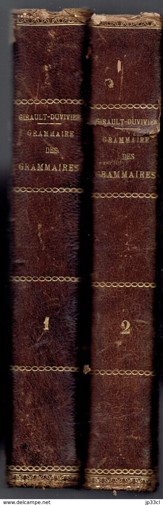 Grammaire Des Grammaires Par Ch.-P. Girault-Duvivier (2 Vol.), A. Cotelle, Paris, 1848, 13ème édition, Tome 1 Et 2 - 1801-1900