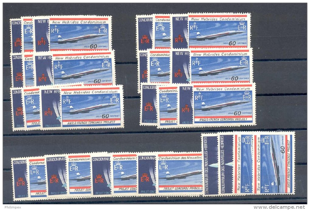 NEWS HEBRIDES / NEW HEBRIDES "CONCORDE" ISSUE NH **! - Other & Unclassified