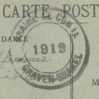 Vorrlopige Dubbelringstempel Van BRAINE-LE-COMTE Van 1919 Op Postkaart - Fortune Cancels (1919)