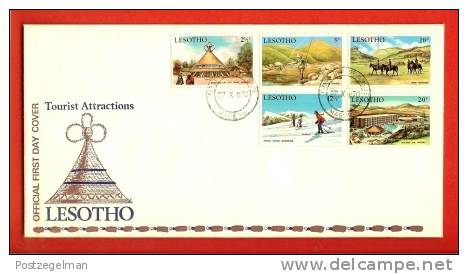 LESOTHO 1970 FDC Tourism 86-90 - Other & Unclassified